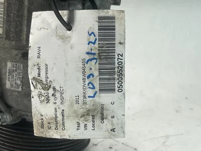 Compresor de aire acondicionado usado se adapta a: Toyota Rav4 2011 6 cilindros grado A Foto 1 de 4