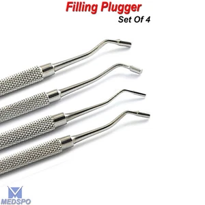 Set Of 4 Dental Endodontic Filling Plugger Condensers Dentistry Instruments New - Picture 1 of 5