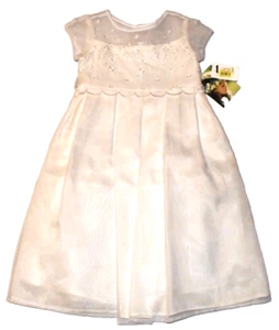 NWT Biscotti White Floral Dress Girls Size 6 Party Wedding Easter Holidays USA - Picture 1 of 16