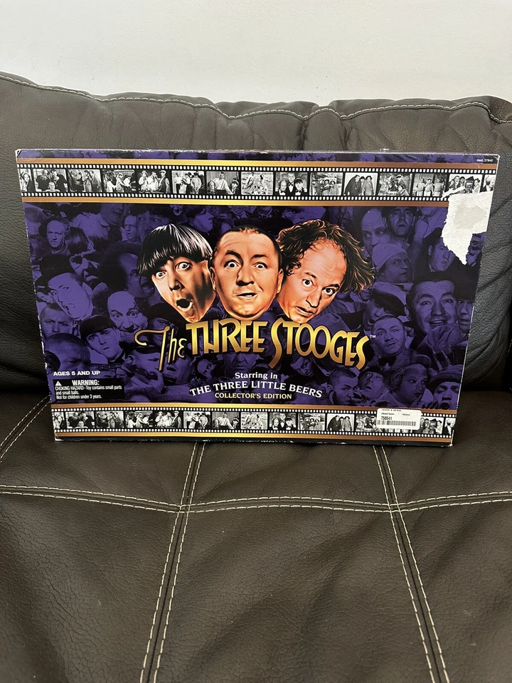 复古 1997 年 Three Stooges 3 Little Beers 收藏版玩偶 12 全新 — 第 1/4 张图片