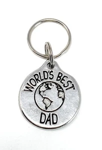 World's Best Dad Keychain Charm Motorcycle Biker Ride Gift Bravo Bells BBK-12 US - Imagen 1 de 11