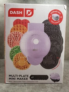 Dash Multi-Plate Mini Waffle Maker Removable Plates Factory Sealed Brand New '24 - Picture 1 of 7