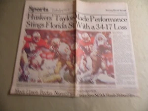 Omaha World Herald Sports Section / September 7 1986 / Nebraska Cornhuskers - Picture 1 of 2