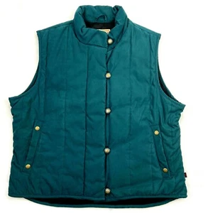 Woolrich Women's Large Green Vest Outdoors Camping Hiking Ski Snowboard Hunting - Picture 1 of 9