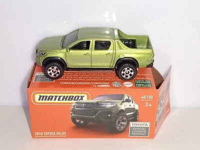 Matchbox Superfast Power Grab / MB 1239 - '18 Toyota Hilux Double Cab - Green - Image 1 of 4