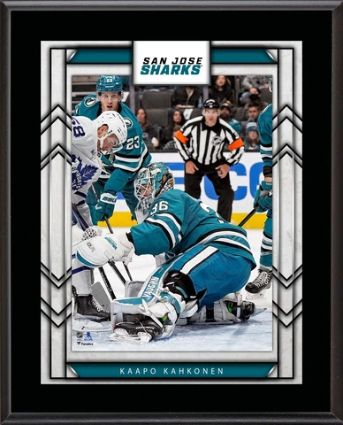 Kaapo Kahkonen San Jose Sharks 10.5" x 13" Sublimated Player Plaque Cover