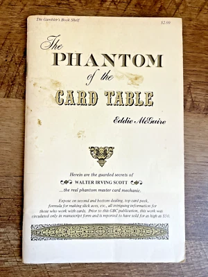 PHANTOM OF THE CARD TABLE by Eddie McGuire (1976, Rare Gambler's Book) Foto 1 de 4