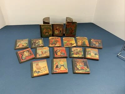 RARE LOT OF 17 Vintage Mini Tiny Children's Paperback Penny Books 1930's Whitman - Image 1 of 4