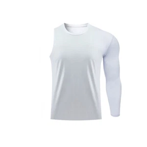 Basketball Compression Shirt One Arm Long Sleeve Athletic Baselayer Undershirt - Picture 1 of 13