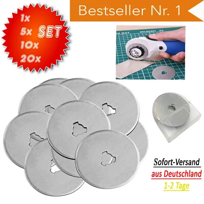 ▀ 45 mm Ersatzklingen Rundklingen für Rollschneider Rollmesser Prym Fiskar Dafa▀ - Bild 1 von 4
