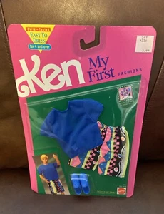 Ken My First Fashions blau Shirt Schuhe Boardshorts Alan Steven Barbie 1991 lesen - Bild 1 von 2