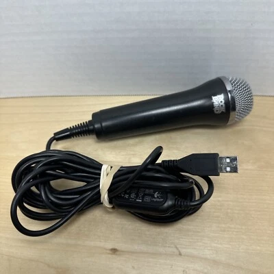 Rock Band Microphone Guitar Hero Logitech USB for Xbox 360, Wii, PS3 - Image 1 of 4