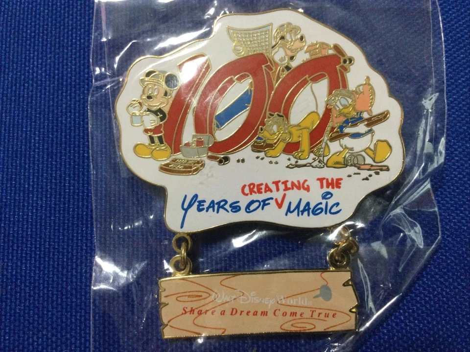 Disney Pin - 100 Years Of Creating The Magic - WDW Cast Exclusive FAB 4 Comp D - Image 1 of 2