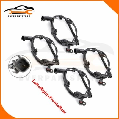 4 X ABS Speed Sensor For Ford F-250 F-350 F-550 Super Duty 09-12 Front & Driver - Image 1 of 4