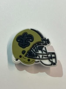 NFL New Orleans Saints Football Croc Charm Helmet Shoe Accessories Free Shipping - Picture 1 of 2