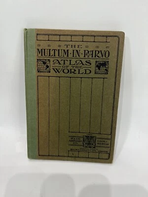 1921 Atlas Of The World 100 maps and plans The Multum In Parvo Hardcover - Image 1 of 4