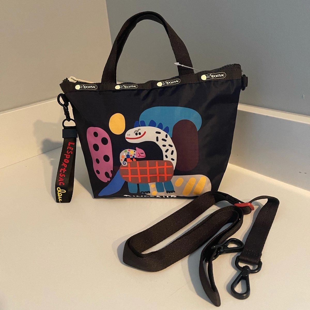 国内完売の色●LeSportsac● SMALL ELLE TOTE GOLDEN TORY BURCH Ella Printed Tote Rabbit Field 146967