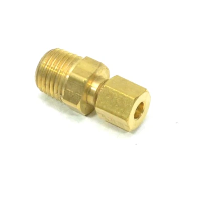 3/16 OD Compression Tube to 1/8 Male Npt Adapter Fitting Connector Water Oil Gas - Image 1 of 4