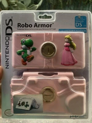 Nintendo DS Lite  Yoshi Principessa Peach Robo Armatura Rosa Custodia Rigida - Immagine 1 di 2