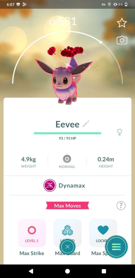 Shiny Dynamax Eevee Female - Read description - Image 1 of 1