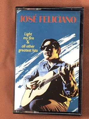 Jose Feliciano Light My Fire & All Greatest Hits  Audio Cassette Tape 1990 - Image 1 of 4