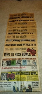 NOVE GIORNALI STORICI 1982 IOWA ROSE BOWL 9-13-81 dal 11-22-81 OTTIMI! - Foto 1 di 1