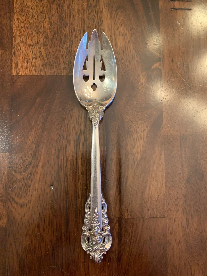 Grand Baroque Sterling Silver Large Serving Spoon 107 Grams 8.75 In Long - Image 1 of 1