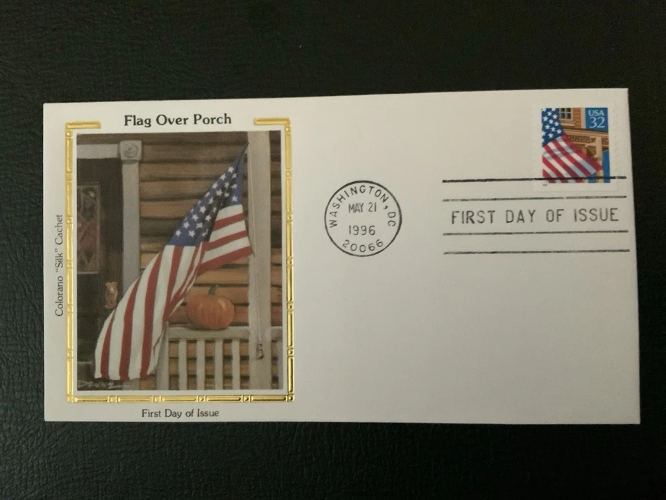 1996 #2915A 32 Flag Over Porch Coil - COLORANO FDC - Image 1 of 1
