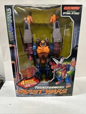 Transformers Beast Wars Transmetals Optimal Optimus 1998 figura Hasbro abierta Foto 1 de 4
