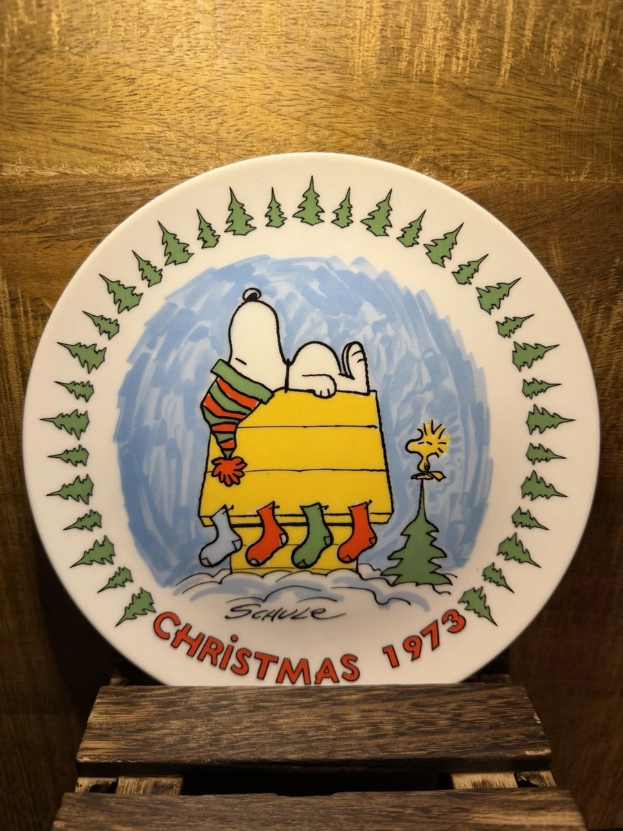 ヴィンテージPEANUTS 1987年スヌーピーXmas コレクターズプレート ヴィンテージPEANUTS 1987年スヌーピーXmas コレクターズプレート