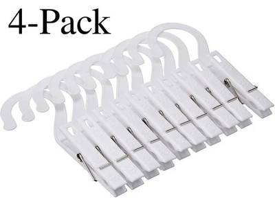 Juego de 10 ganchos de plástico para lavandería Fox Run (paquete de 4) Foto 1 de 3