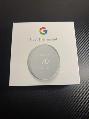 Google G4CVZ Nest Smart Thermostat, 4th Generation Snow, Factory Sealed GA01334 - Image 1 of 4