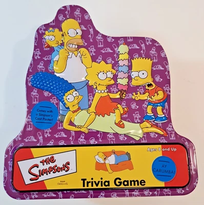 The Simpsons Trivia Game 2000 Cardinal Games in Collector Tin Brand New - Image 1 of 4