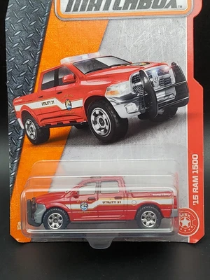 Matchbox '15 Ram 1500 Rojo El Segundo California Dodge Camión de Bomberos 62/125 2016  Foto 1 de 2