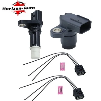 A Pair Cam/Crankshaft Position Sensor+Connector For Honda ACCORD PILOT Acura MDX Foto 1 de 4