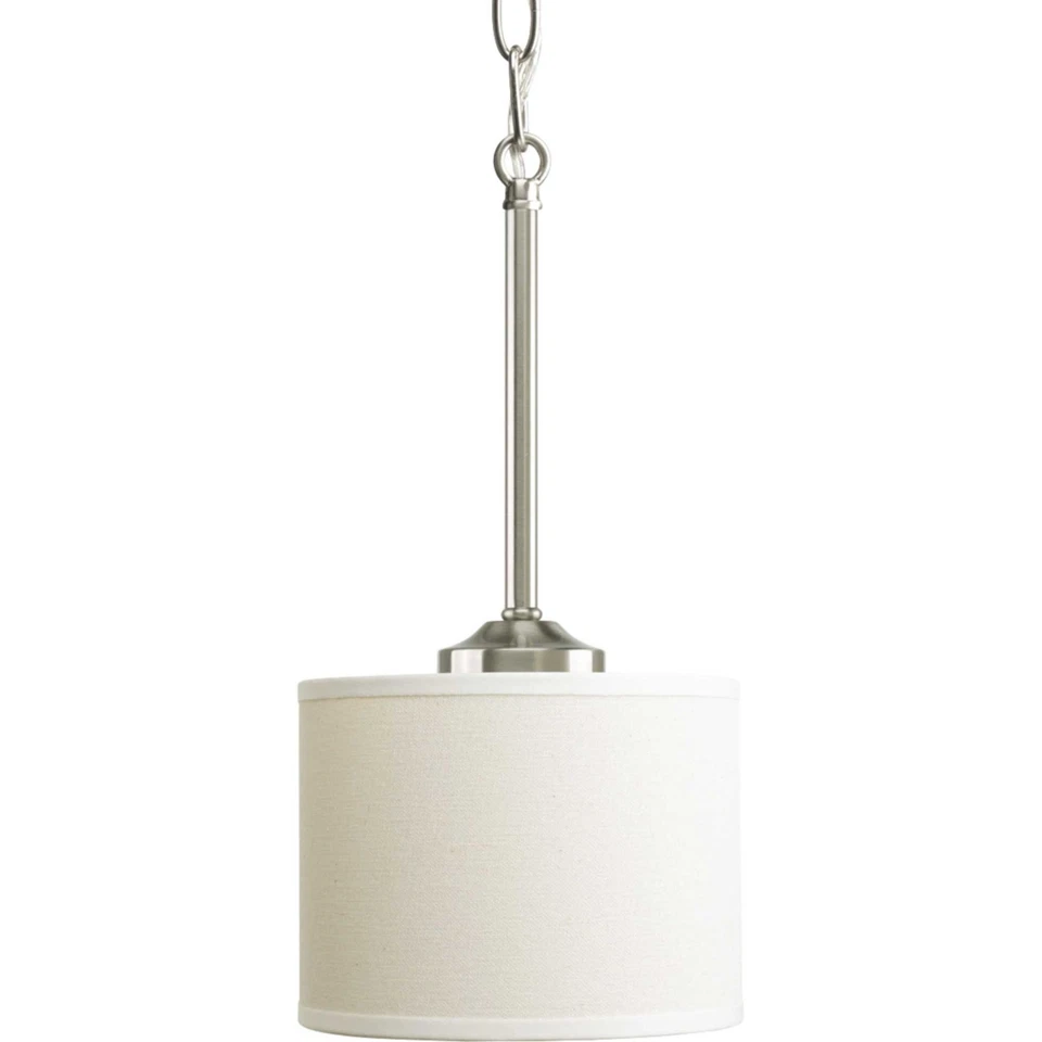 Progress Lighting Inspire 1 Light Pendant P5065-09 Brushed Nickel