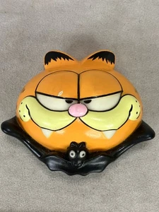 Vintage Garfield Halloween Black Bat Doorknob Cover Glow in the Dark - Picture 1 of 3
