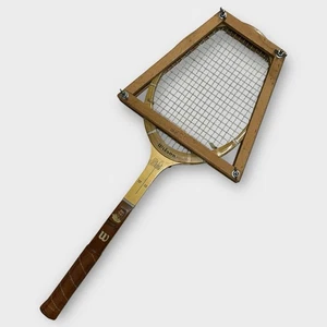 WILSON STYLIST Tennis Racquet Maureen Connolly Wood Autograph w/ Press VTG 1957 - Picture 1 of 14