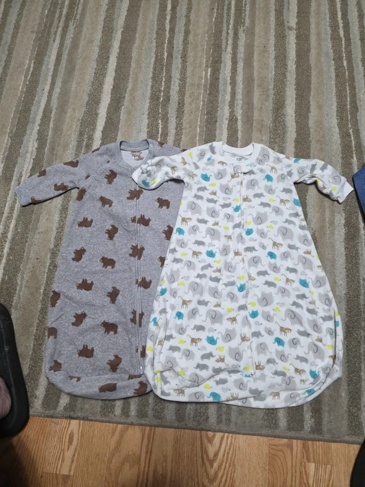 Lote de 2 sacos de dormir para bebés niños talla 3-6 m en excelente estado Foto 1 de 2