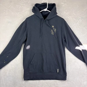 New VANS Street Style Long Sleeve Hoodie Pullover Sweatshirt Mens Size M Blue - Picture 1 of 9
