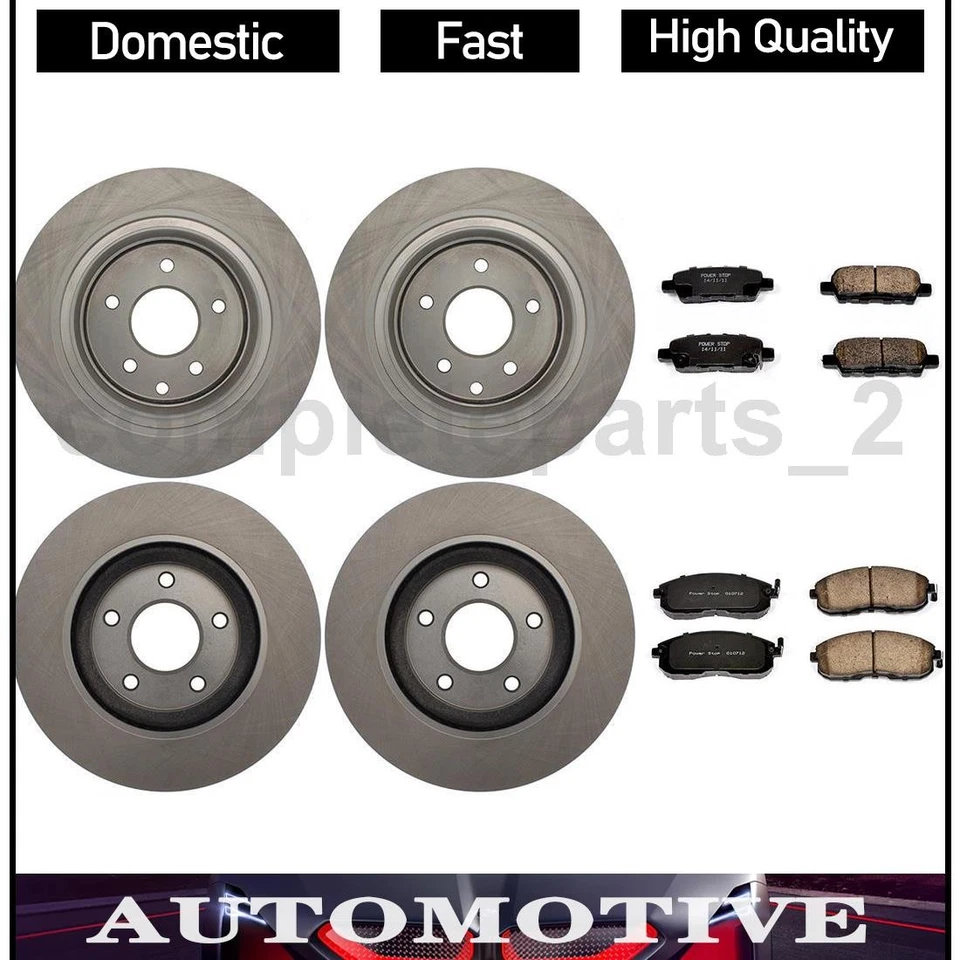 6 Front Rear Brake Pads Set Brake Rotors Fits 2011 2012 2013 2014 Nissan Juke_ - Image 1 of 4