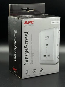 APC Surge Protector Wall Outlet Plug, With USB Ports, 6 Outlets - NEW SEALED - Picture 1 of 5