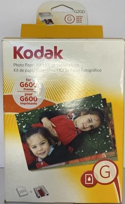 Kodak G200 G600 G610 Color Cartridge Photo Paper Kit Printer 4x6 100 Sheets - Image 1 of 4