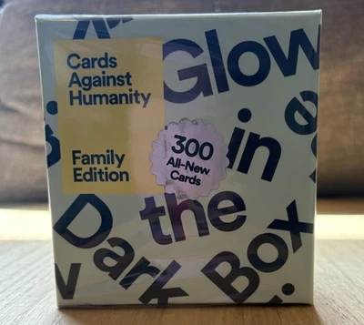 Cards Against Humanity Game Family Edition Glow in the Dark Box New Sealed 300 - Image 1 of 2