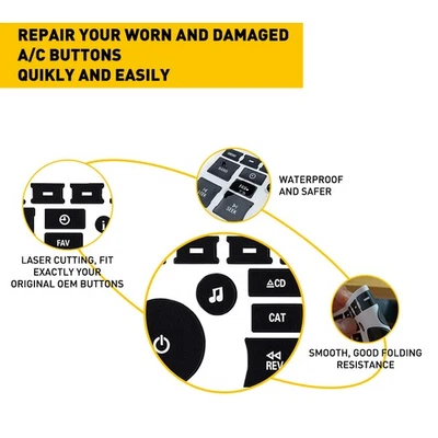 Kit de reparación de botón de tablero de CA para Chevrolet Silverado 1500 HD y 3500 Classic 2007 Foto 1 de 4