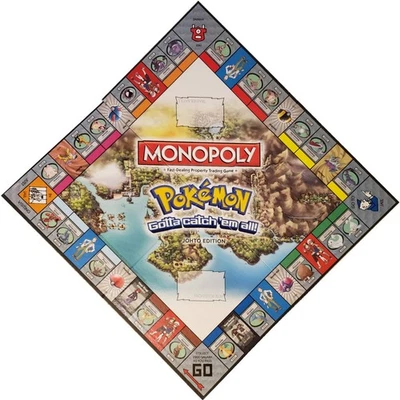 Monopoly Pokemon Johto Edition (Hasbro, 2016) Board Game 100% Complete - Image 1 of 4