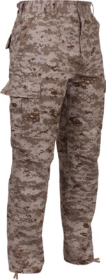 Desert Digital Camouflage Military BDU Cargo Bottoms Fatigue Trouser Camo Pants - Image 1 of 4