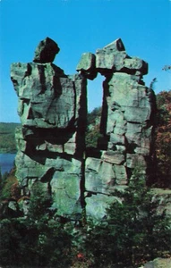 Devils Lake-Devil's Doorway, Wisconsin Vintage Chrome PC - Bild 1 von 2