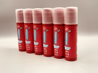 6x 100 ml WELLA SHOCKWAVES Ultra Strong POWER GEL Styler NEW shock wave Haargel
