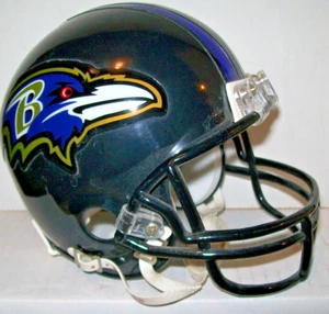 NFL BALTIMORE RAVENS RIDDELL FOOTBALL MINI HELMET - SIZE 3 5/8 - Picture 1 of 2